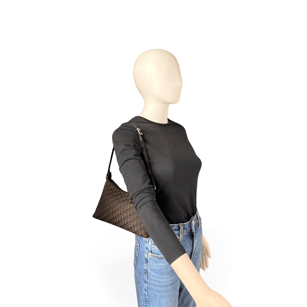 Christian Dior Jett Jacquard Oblique Pochette Nera