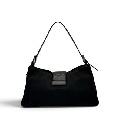 Fendi Baguette Borsa a Spalla Nera Vintage