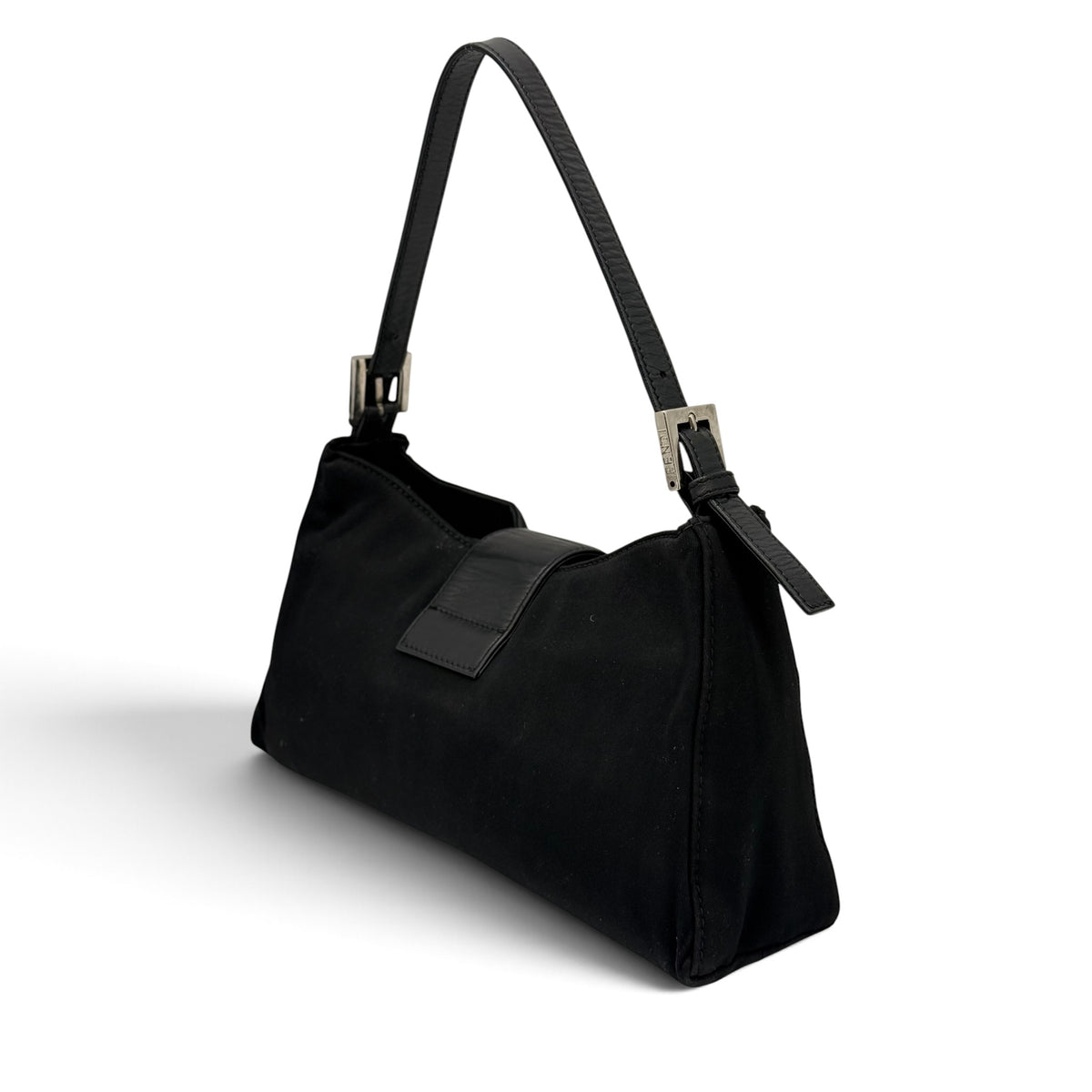 Fendi Baguette Borsa a Spalla Nera Vintage