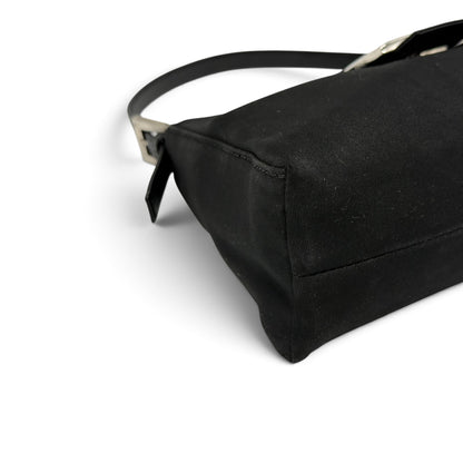 Fendi Baguette Borsa a Spalla Nera Vintage
