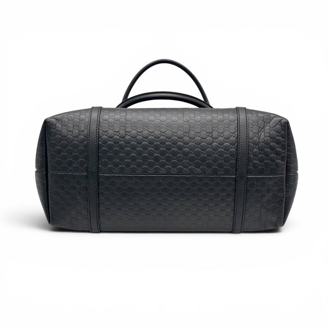 Gucci Tote Bag Micro Guccissima Pelle Nero