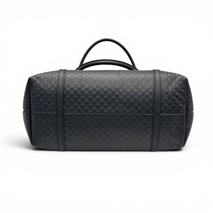 Gucci Tote Bag Micro Guccissima Pelle Nero