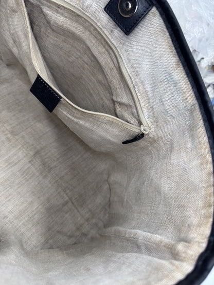 Gucci Tote Bag Micro Guccissima Pelle Nero