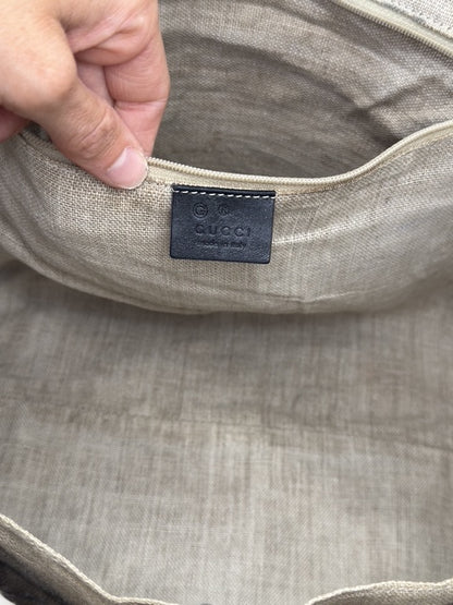 Gucci Tote Bag Micro Guccissima Pelle Nero