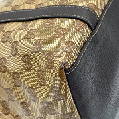 Gucci Tote Bag Crystal GG Marrone e Beige