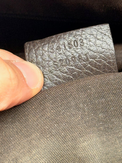 Gucci Tote Bag Crystal GG Marrone e Beige