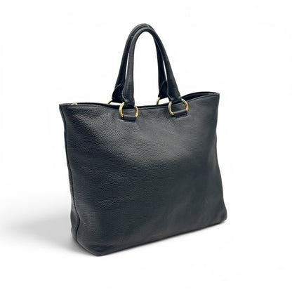 Prada Grand Shopping Tote Nero Pelle