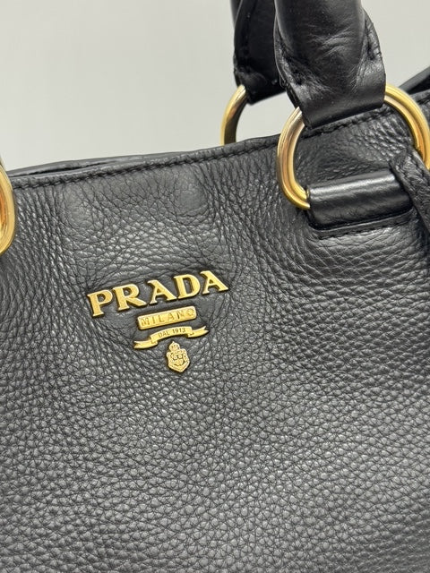 Prada Grand Shopping Tote Nero Pelle