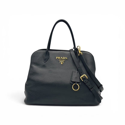 Prada Tote Bag pelle Daino nero
