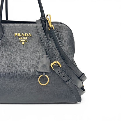 Prada Tote Bag pelle Daino nero