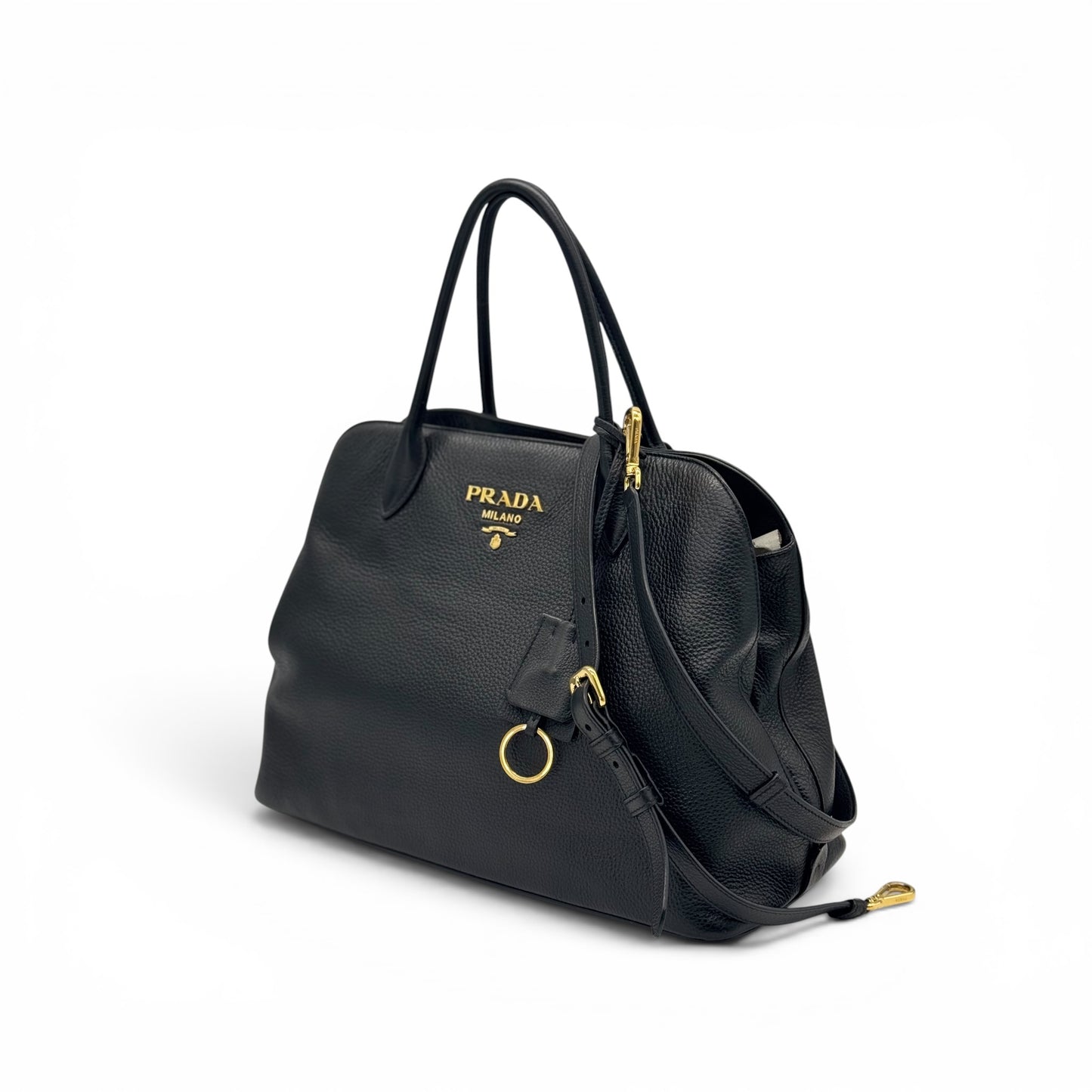 Prada Tote Bag pelle Daino nero