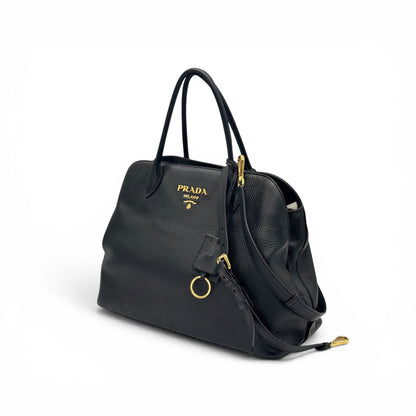 Prada Tote Bag pelle Daino nero