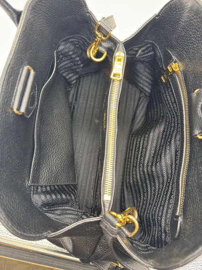 Prada Tote Bag pelle Daino nero