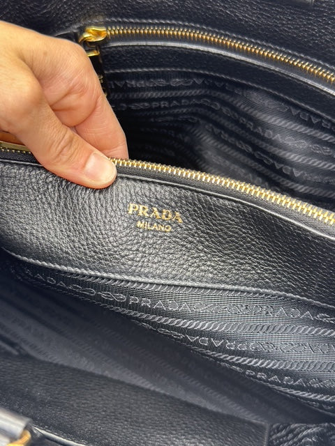Prada Tote Bag pelle Daino nero