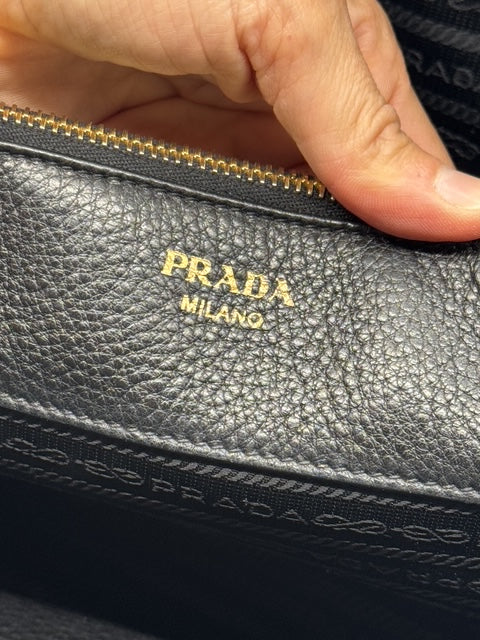 Prada Tote Bag pelle Daino nero