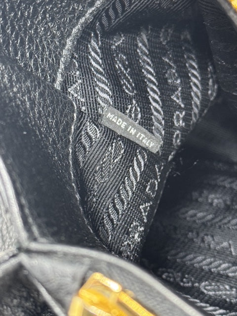 Prada Tote Bag pelle Daino nero