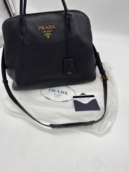 Prada Tote Bag pelle Daino nero