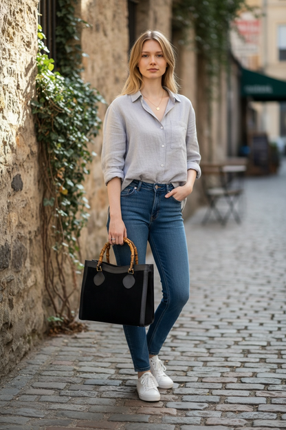 Gucci bamboo Diana scamosciata