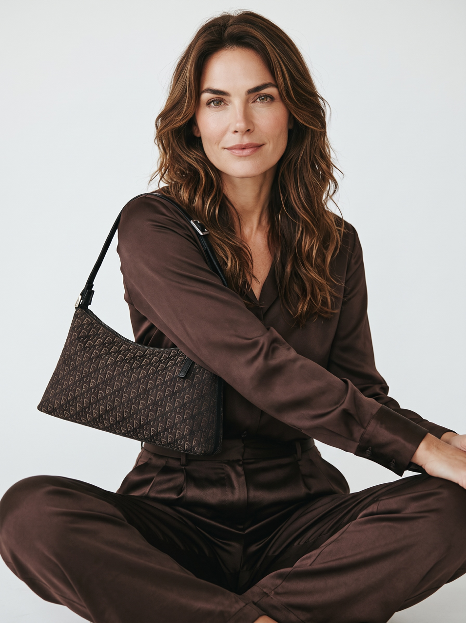 Christian Dior Jett Jacquard Oblique Pochette Nera