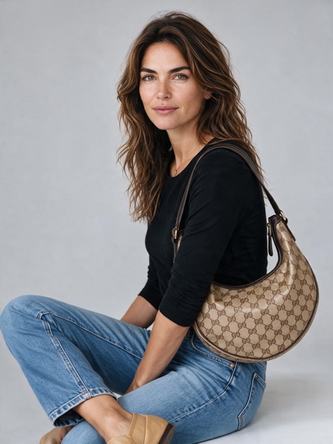 Gucci Hobo GG Supreme Beige e Marrone