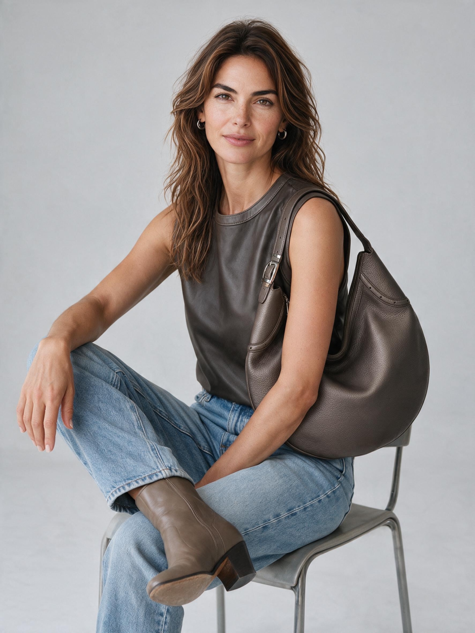 Gucci Hobo in Pelle Marrone