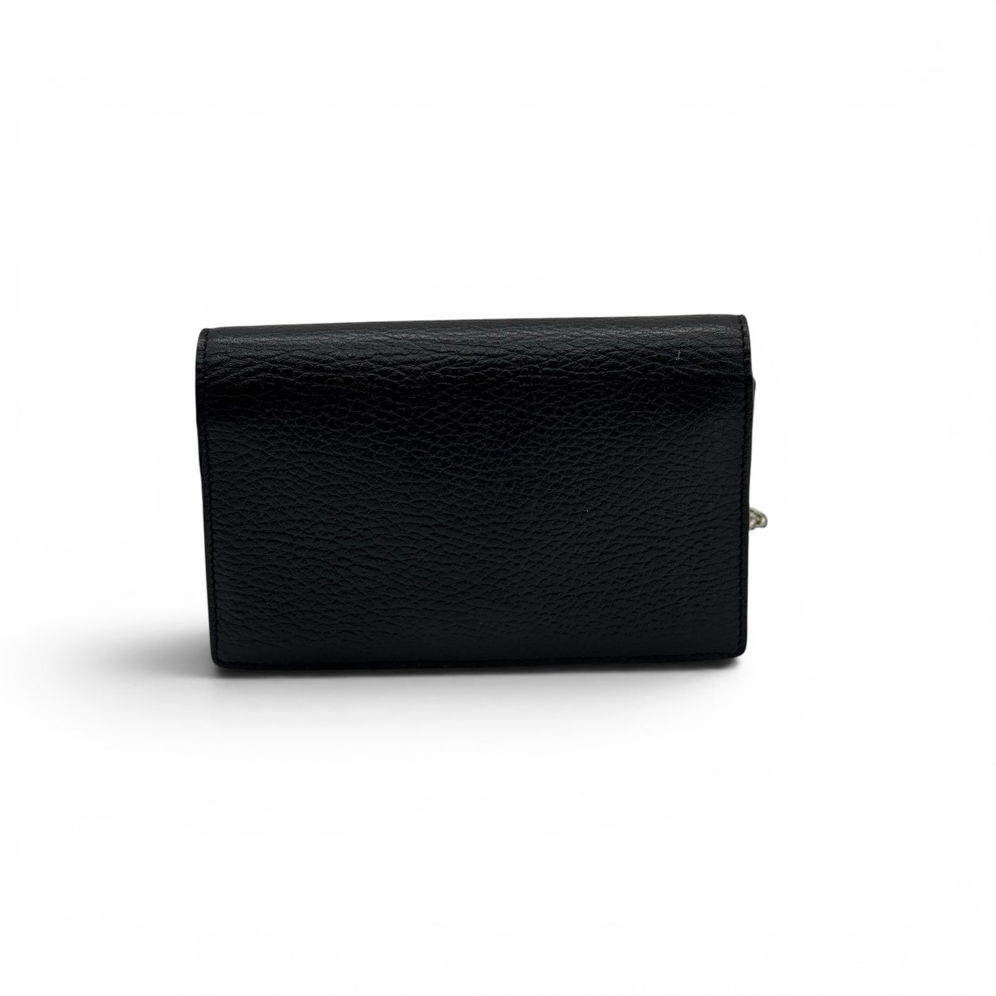 Borsa a tracolla Borse Vintage Gucci Dionysus in pelle nera martellata vista posteriore