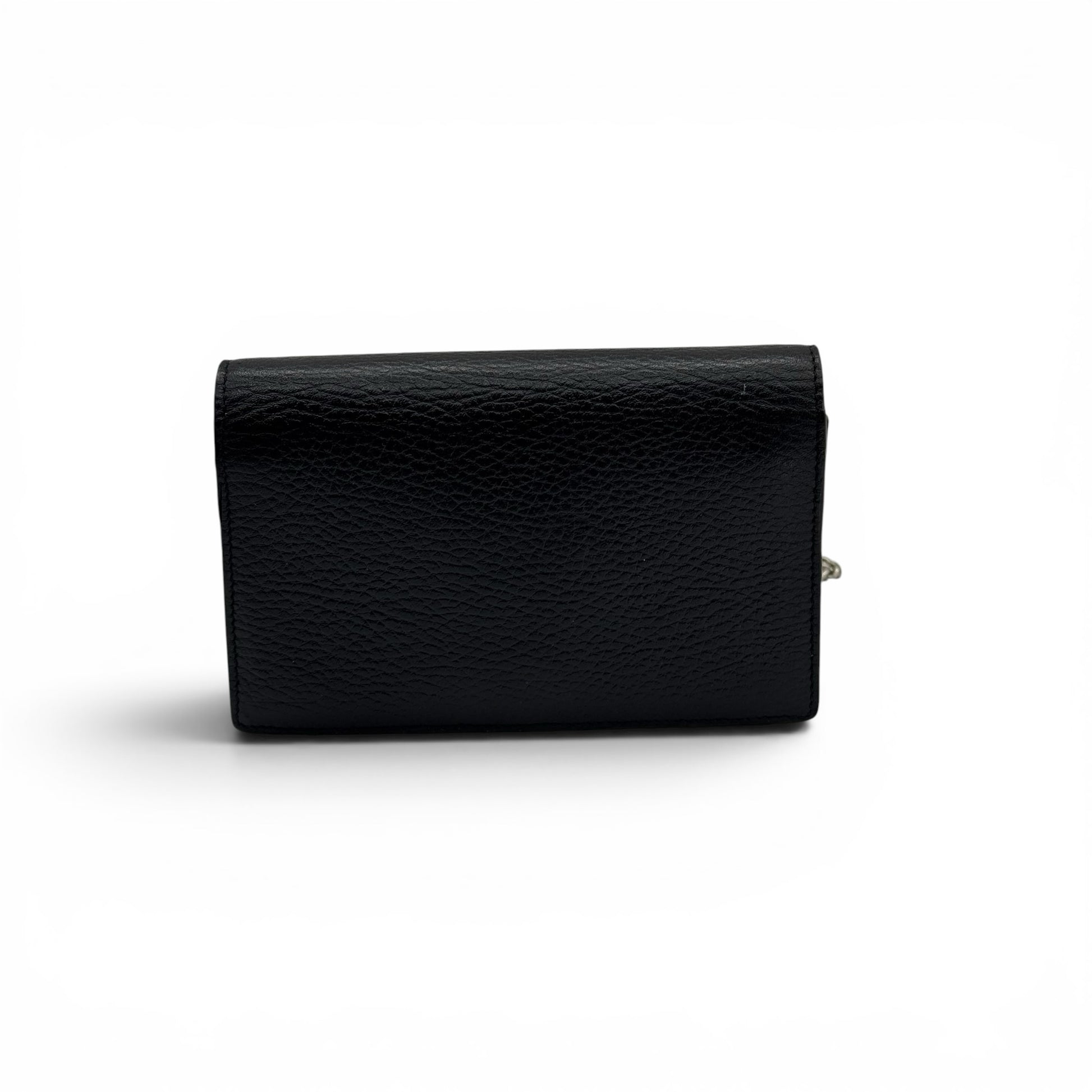 Borsa a tracolla Borse Vintage Gucci Dionysus in pelle nera martellata vista posteriore