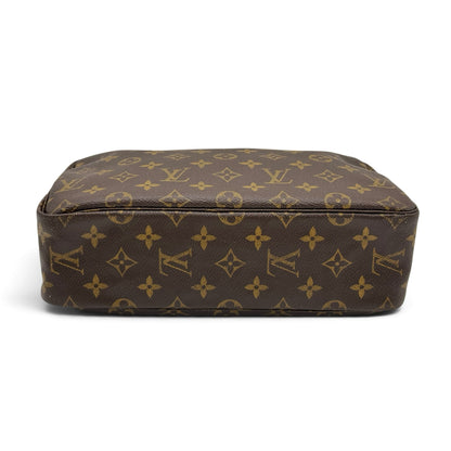 Pochette Louis Vuitton Pochette Accessori Vintage Borse Vintage in tela Monogram marrone con motivo iconico
