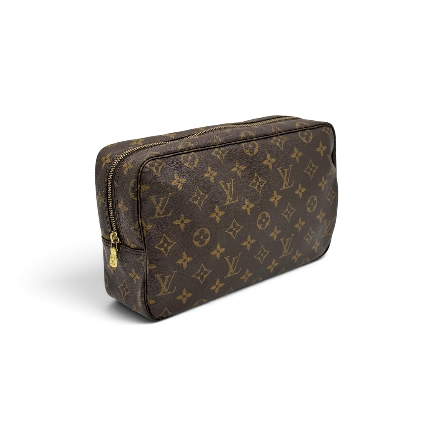 Pochette Louis Vuitton Pochette Accessori Vintage di Borse Vintage in tela Monogram marrone con dettagli dorati