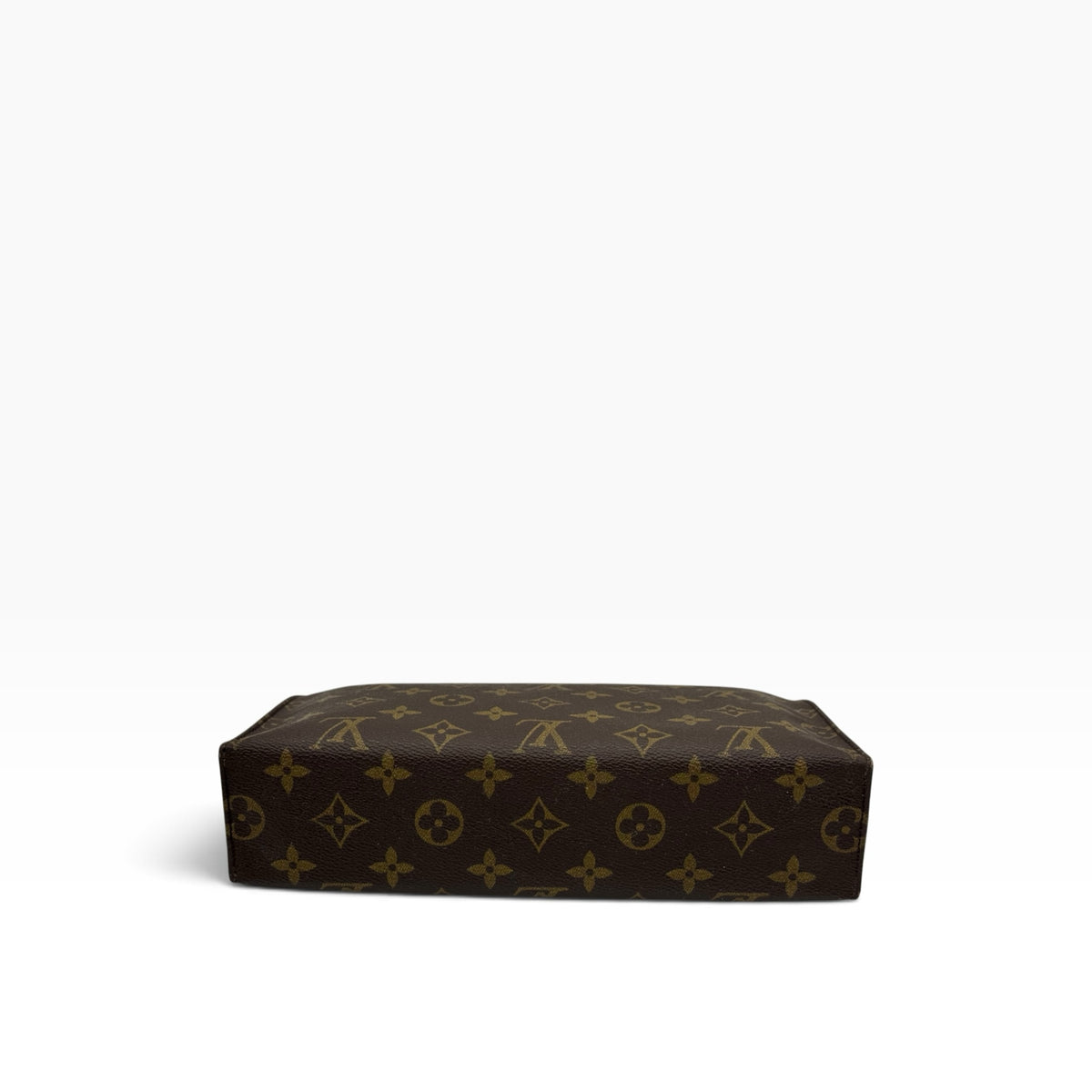 Pochette Borse Vintage Louis Vuitton in tela Monogram marrone con motivo iconico e design compatto